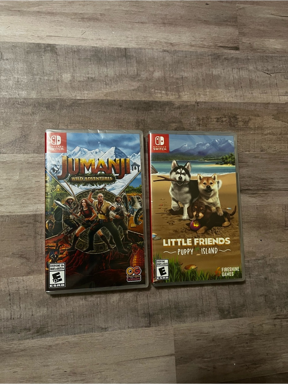 Little Friends: Puppy Island & Jumanji Wild Adventures- Nintendo Switch Lot New